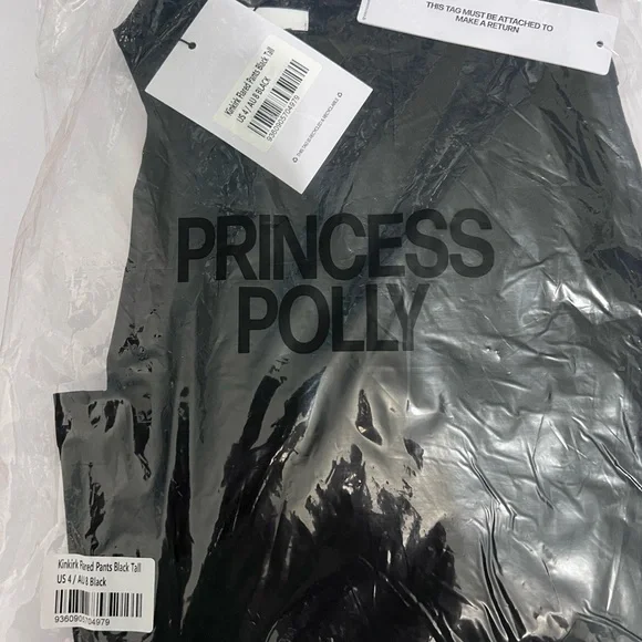 Princess Polly Kinkirk Flared Pants Black size 4 - Picture 11 of 13